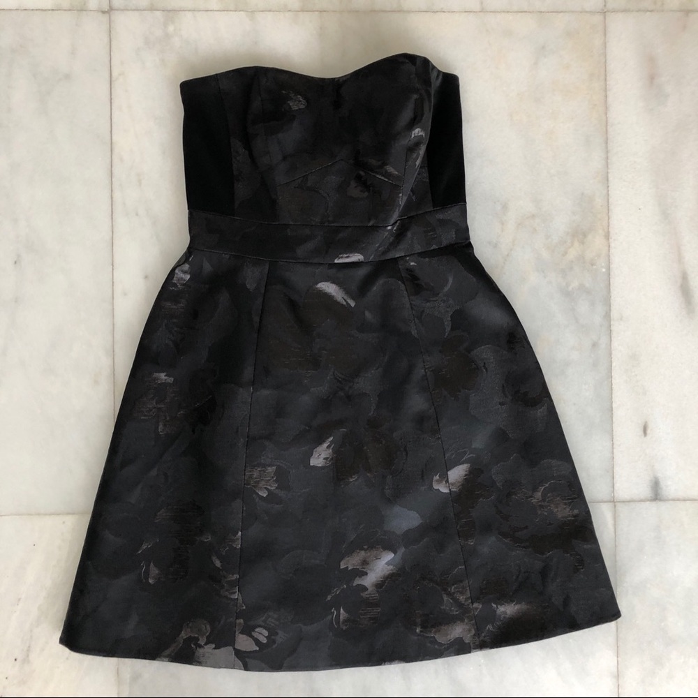 Karen Millen strapless brocade cocktail dress